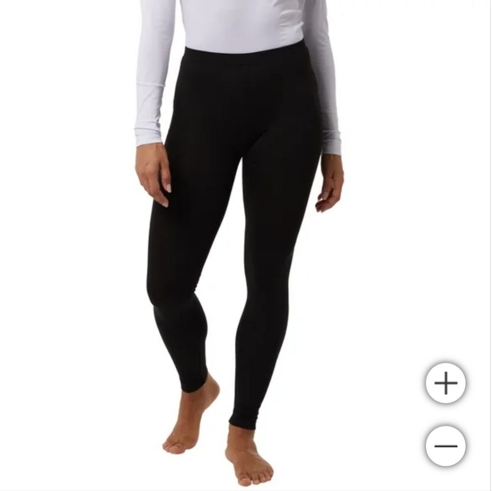 32 Degrees Heat Womens Black Thermal Base Layer Pants 2-Pack Size XL New - Picture 2 of 4